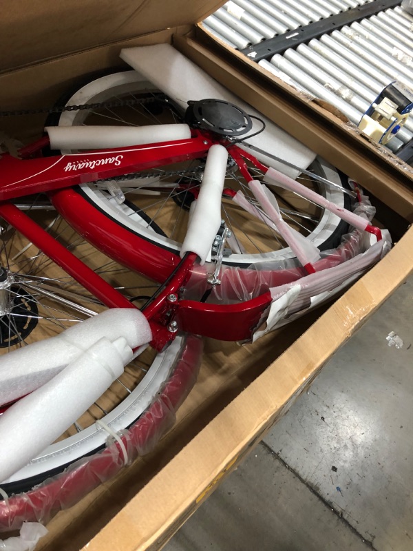 Photo 5 of **opened**
Schwinn Sanctuary 7 Comfort Cruiser Bike, Featuring Retro-Styled 18-Inch/Medium Steel Step-Over Frame and 7-Speed Drivetrain with Front and Rear Fende
