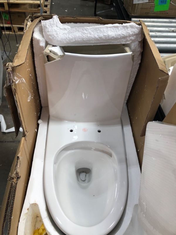 Photo 4 of **DAMAGED**Swiss Madison Well Made Forever SM-1T254 St. Tropez One Piece Toilet, 26.6 x 15 x 31 inches, Glossy White
