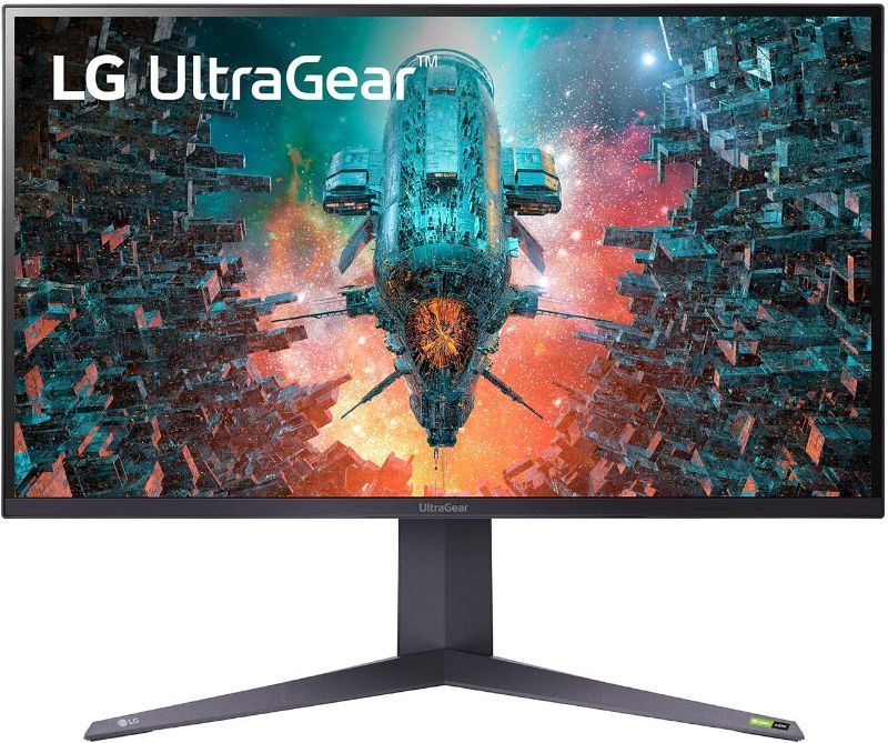 Photo 1 of LG 32GQ950-B 32” Ultragear UHD (3840 x 2160) Nano IPS Gaming Monitor with 1ms (GtG) Response Time & 144Hz Refresh Rate (O/C 160 Hz) nVIDIA G-SYNC Compatible & AMD FreeSync Premium Pro, HDMI 2.1
