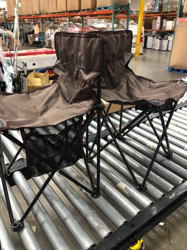 Photo 2 of **BLACK CHAIRS AND TABLE **5 Piece Folding Travel Camping Table 4 Chairs Outdoors Seating Set with Carry Bag
