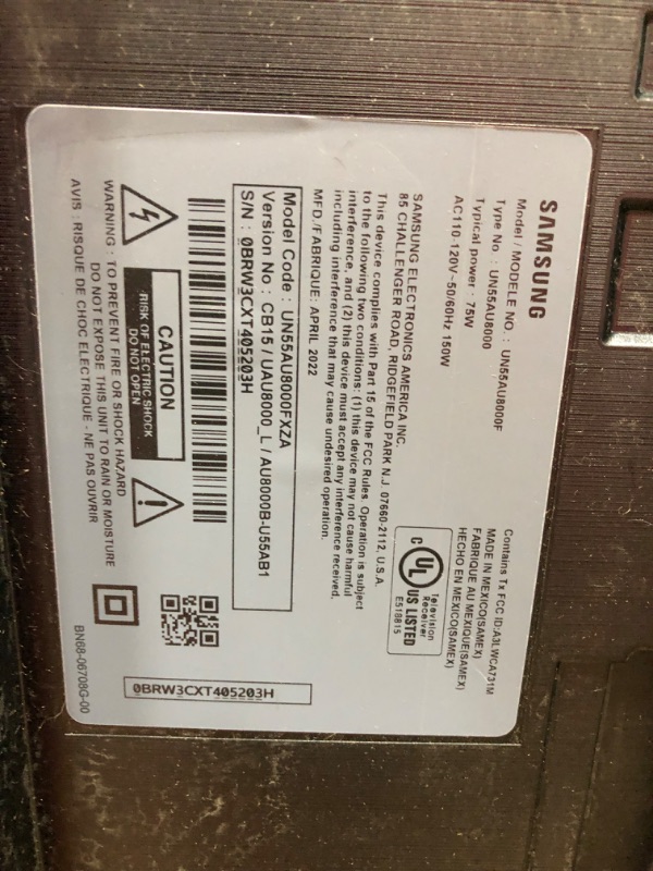 Photo 6 of SAMSUNG 55-Inch Class Crystal 4K UHD AU8000 Series HDR, 3 HDMI Ports, Motion Xcelerator, Tap View, PC on TV, Q Symphony, Smart TV with Alexa Built-In (UN55AU8000FXZA, 2021 Model)
