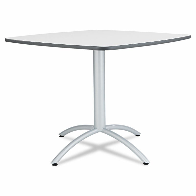 Photo 1 of **TABLE TOP ONLY NO LEGS **Iceberg Cafe Table Breakroom Table 36w x 36d x 29h Gray Melamine Top 
