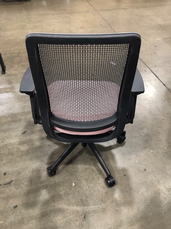 Photo 1 of Steelcase Series 2 Office Chair, Air Back, Carpet Casters, Era Fabric (Pink Lemonade)
