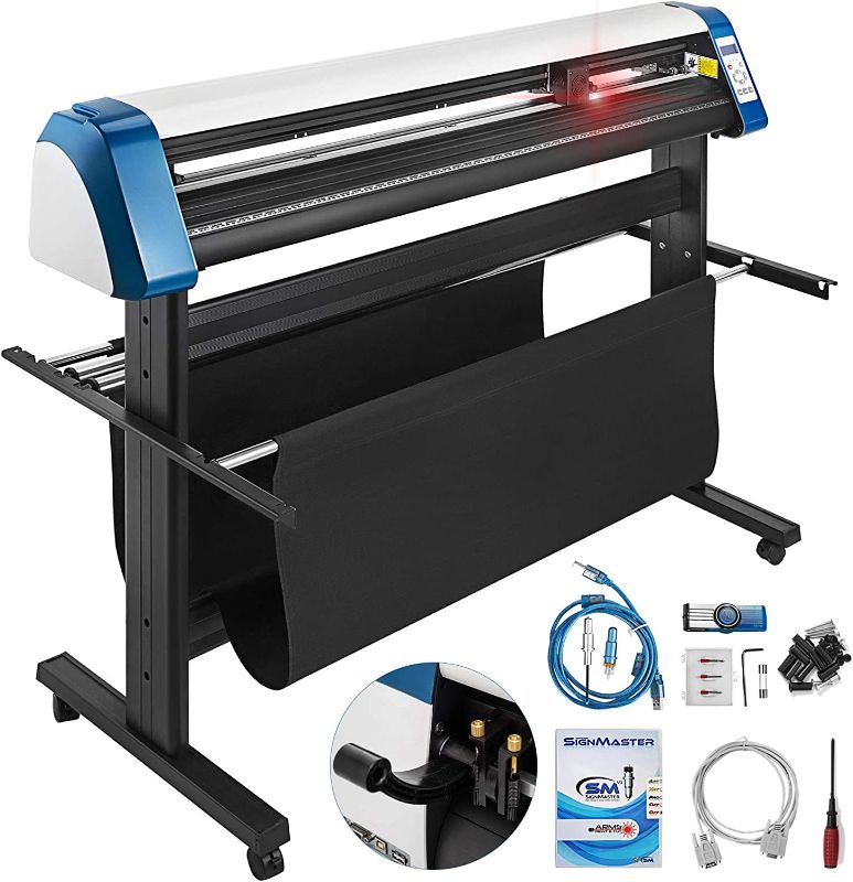 Photo 1 of ***PARTS ONLY*** VEVOR Vinyl Cutter 53 Inch Vinyl Cutter Machine Semi-Automatic DIY Vinyl Printer Cutter Machine Manual Positioning Sign Cutting with Floor Stand Signmaster Software
