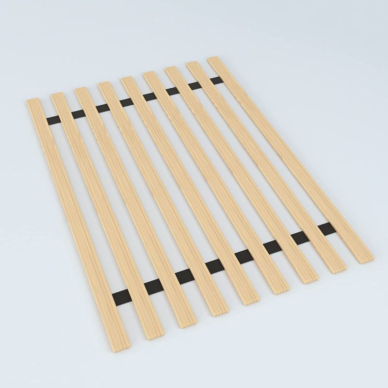 Photo 1 of  Heavy Duty Vertical Mattress Support Wooden Bunkie Board/Slats, Twin, Beige
