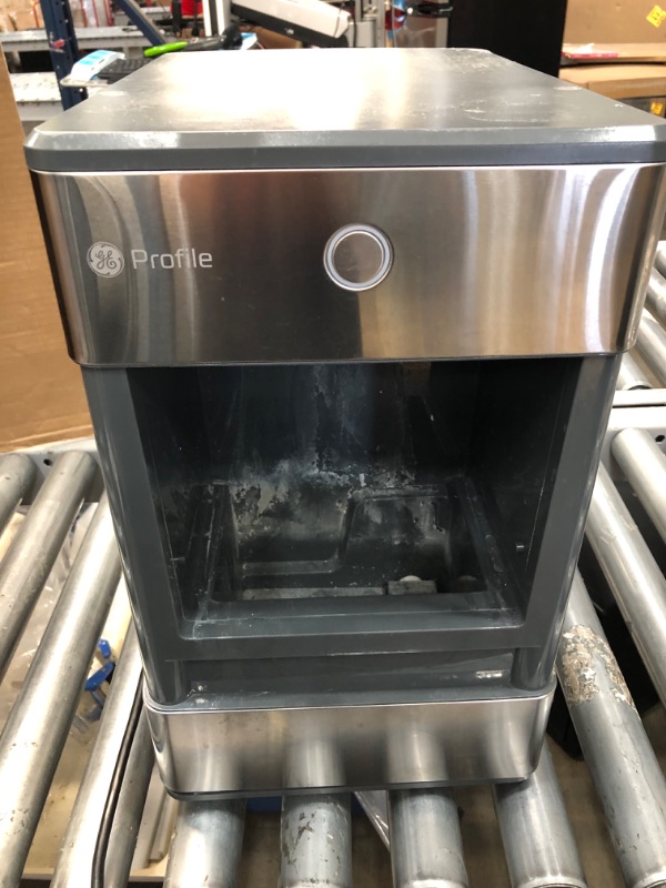 Photo 2 of GE Profile Opal | Countertop Nugget Ice Maker with Side Tank | Portable Ice Machine with Bluetooth Connectivity | Smart Home Kitchen Essentials | Stainless Steel Finish | Up to 24 lbs. of Ice Per Day
