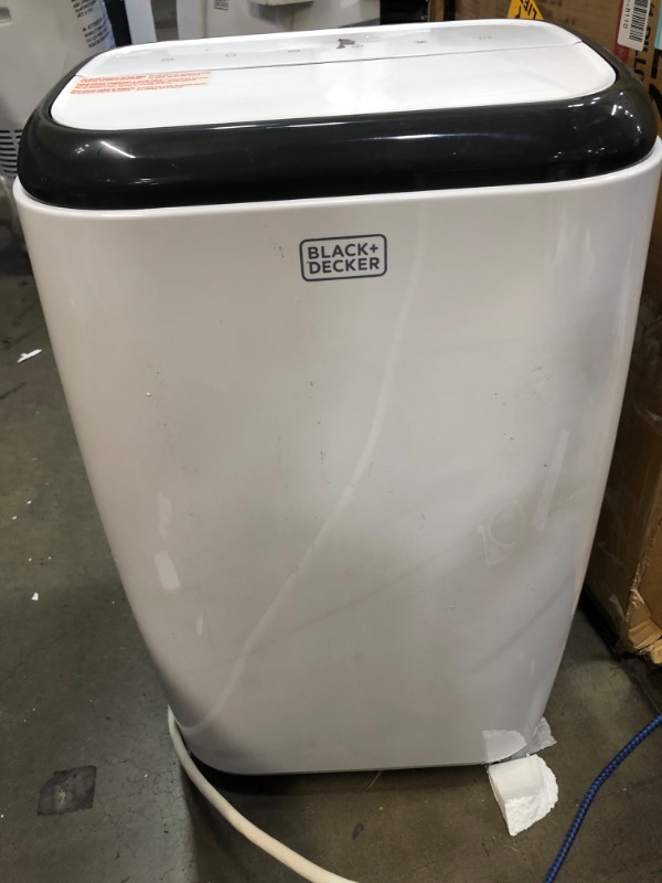 Photo 3 of Black & Decker 10,000 BTU Portable Air Conditioner in White.
