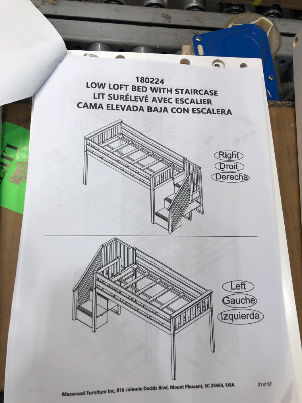 Photo 2 of ***INCOMPLETE*** Max & Lily Twin-Size Low Loft with Stairs
