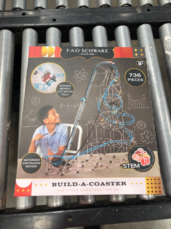 Photo 2 of FAO Schwarz Roller Coaster Build Set - 736pc
