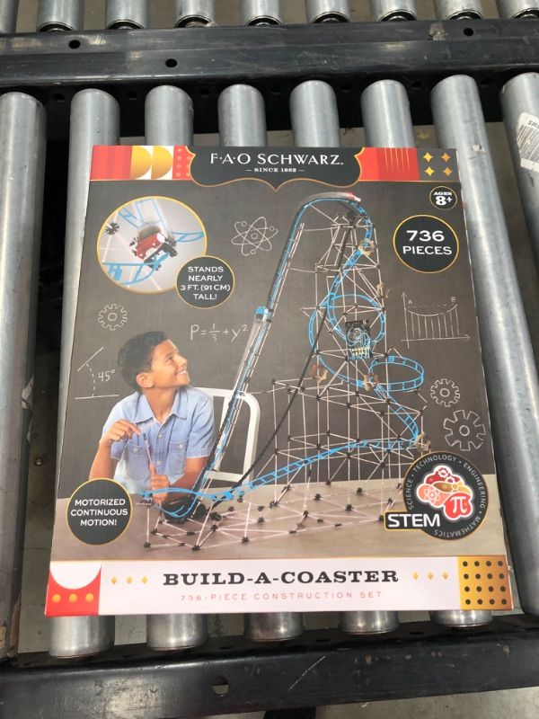 Photo 1 of FAO Schwarz Roller Coaster Build Set - 736pc
