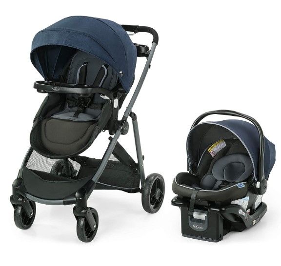 Photo 1 of Graco Modes Element LX Travel System | Includes Baby Stroller with Reversible Seat, Extra Storage, Child Tray, One Hand Fold and SnugRide® 35 Lite LX Infant Car Seat, Lanier