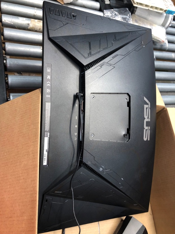 Photo 6 of Asus TUF Gaming VG27VQ 27” Curved Gaming Monitor 165Hz Full HD (1920 X 1080) 1ms Elmb Eye Care DisplayPort HDMI Dual-Link DVI-D (Renewed) 1 mounting hole is broke and the mount is broken
