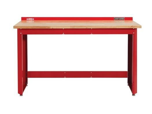 Photo 1 of **SEE NOTES **6 ft Wide Workbench With Butcher Block Top (Red)
