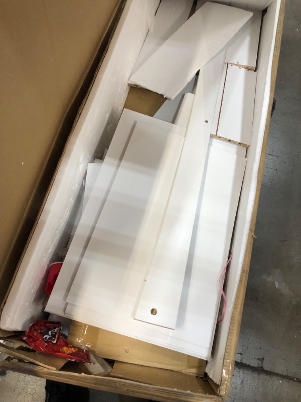 Photo 1 of **WOOD ONLY-MISSING PARTS **
Storkcraft Crescent 6 Drawer Dresser, White

