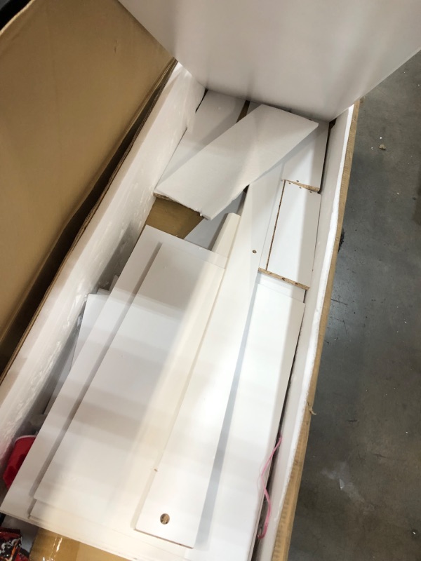 Photo 1 of **WOOD ONLY-MISSING PARTS **
Storkcraft Crescent 6 Drawer Dresser, White

