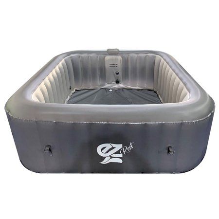 Photo 1 of **USED-NEEDS CLEANING**
SereneLife Outdoor Portable 6 Person Inflatable Square Hot Spa Tub Spa
