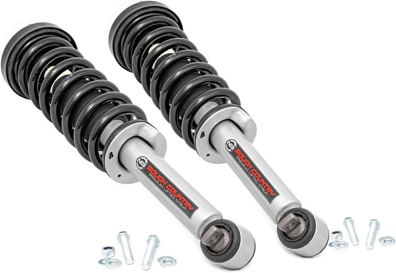 Photo 1 of **MISSING HARDWARE**
Rough Country 3" Loaded N3 Lifted Struts for 2014-2020 Ford F-150 4WD - 501059
