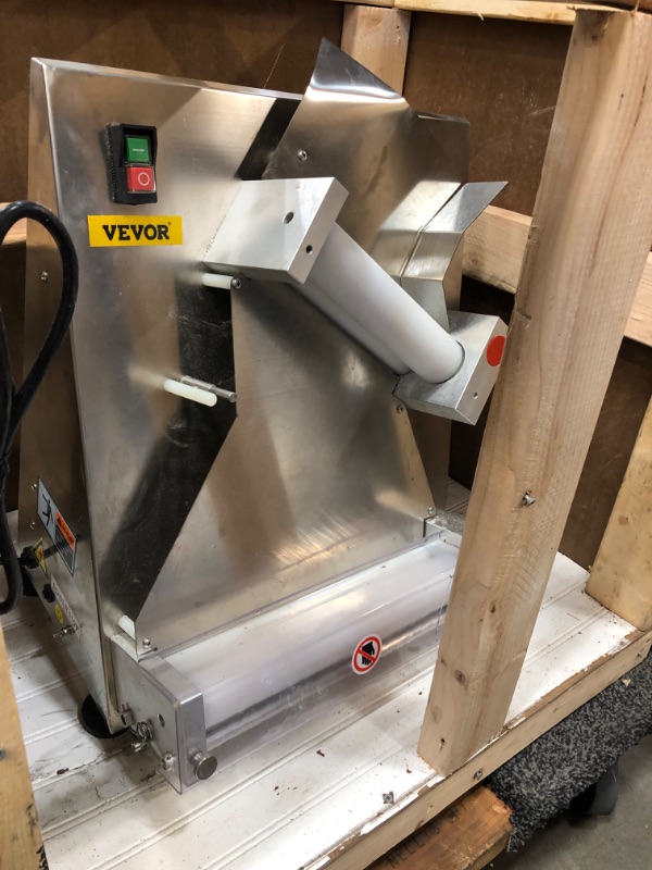 Photo 1 of *MINOR DENT**
VEVOR Commercial Dough Roller Sheeter 11.8inch Electric Pizza Dough Roller Machine 370W Automatically Suitable for Noodle Pizza Bread and Pasta Maker Equipment
