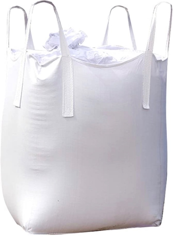 Photo 1 of [ 10 Pack ] FIBC Bulk Bag, 1 One Ton Bag, 35"L x 35"W x 43"H, 2200lbs SWL, Duffle Top Flat Bottom, Woven Polypropylene Bags, Four Loop FIBC Big Bag, Bulk Bags (10)