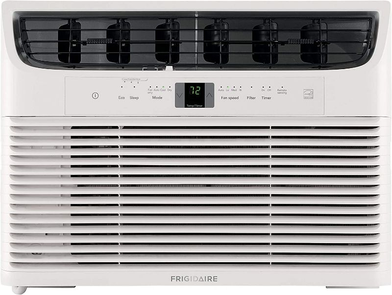 Photo 1 of -USED-DENTED-
Frigidaire FFRE103WAE Window-Mounted Room Air Conditioner, 10,000 BTU with Multi-Speed Fan, Energy Saving Mode, Sleep Mode, Programmable Timer, Easy-to-Clean Washable Filter, in White
