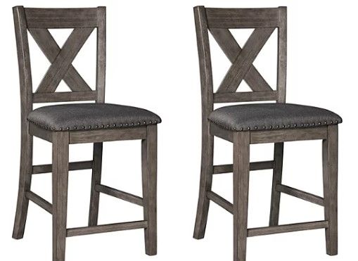 Photo 1 of -used & loose hardware-
Caitbrook Counter Height Bar Stool    (Set of 2)
