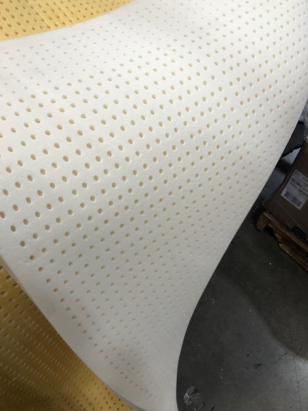 Photo 6 of -STAINED- NEEDS CLEANING- 76 X 80 X 3 
Natural Latex Mattress Topper - Soft - 3 Inch - King Size