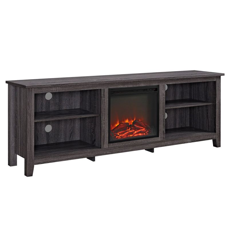 Photo 1 of -OPENED-
W70FP18CL 70" Wood Media TV Stand Console with Fireplace in
