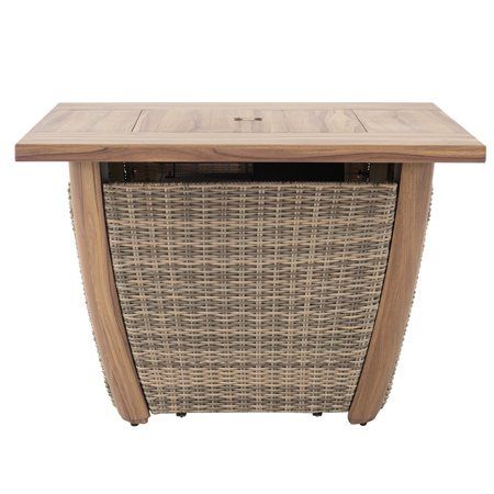 Photo 1 of -USED-LOOSE HARDWARE-
AmberCove Belson Propane Burning Fire Pit Table - 37.99 in. L X 37.99 in. W X 25.59 in. H

