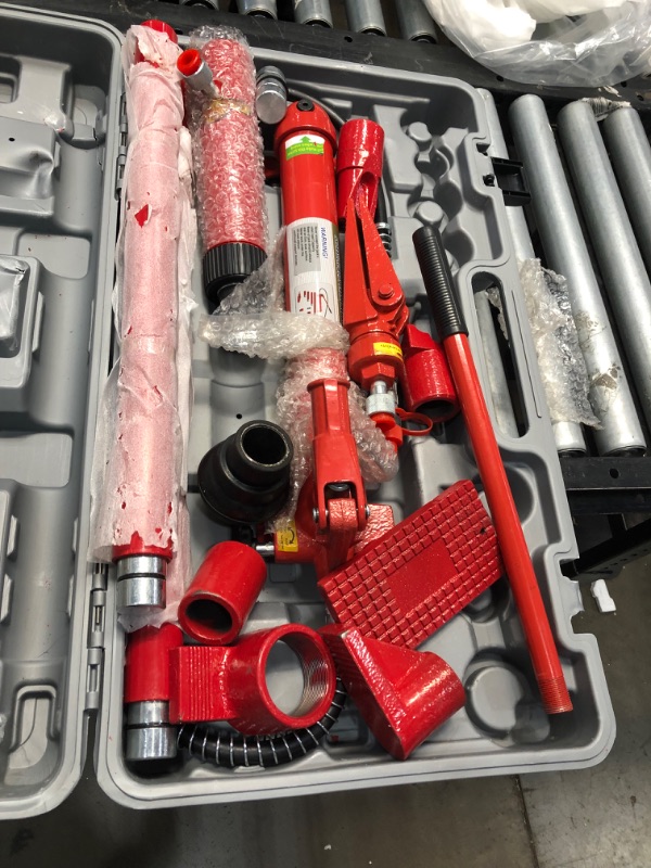 Photo 7 of -CASE HAS DAMAGE-
Mophorn 10 Ton Porta Power Kit 1.4M (55.1 inch) Oil Hose Hydraulic Car Jack Ram Autobody Frame Repair Power Tools for Loadhandler Truck Bed Unloader Farm and Hydraulic Equipment Construction
