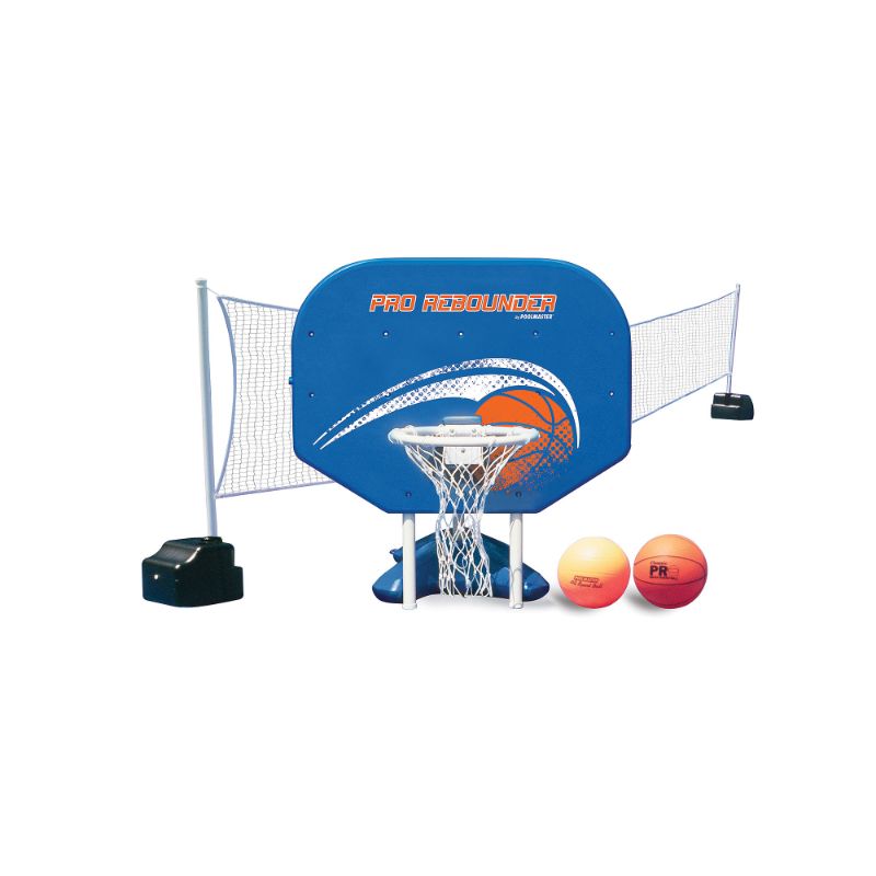 Photo 1 of -OPENED-
Poolmaster Pro Rebounder Poolside Basketball Game and Volleyball Game Combo for Swimming Pools
