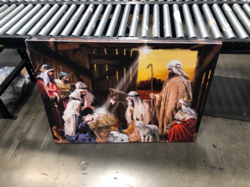 Photo 5 of **damaged corner**
The Macneil Studio 'Nativity' Canvas Art, 18x24
