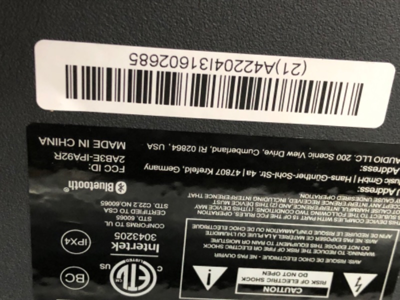 Photo 4 of ION Audio Pickup - 100-watt Water-Resistant Wireless Bluetooth Speaker with 75-Hour Rechargeable Battery, AM/FM Radio and Multi-Color Light Bar
