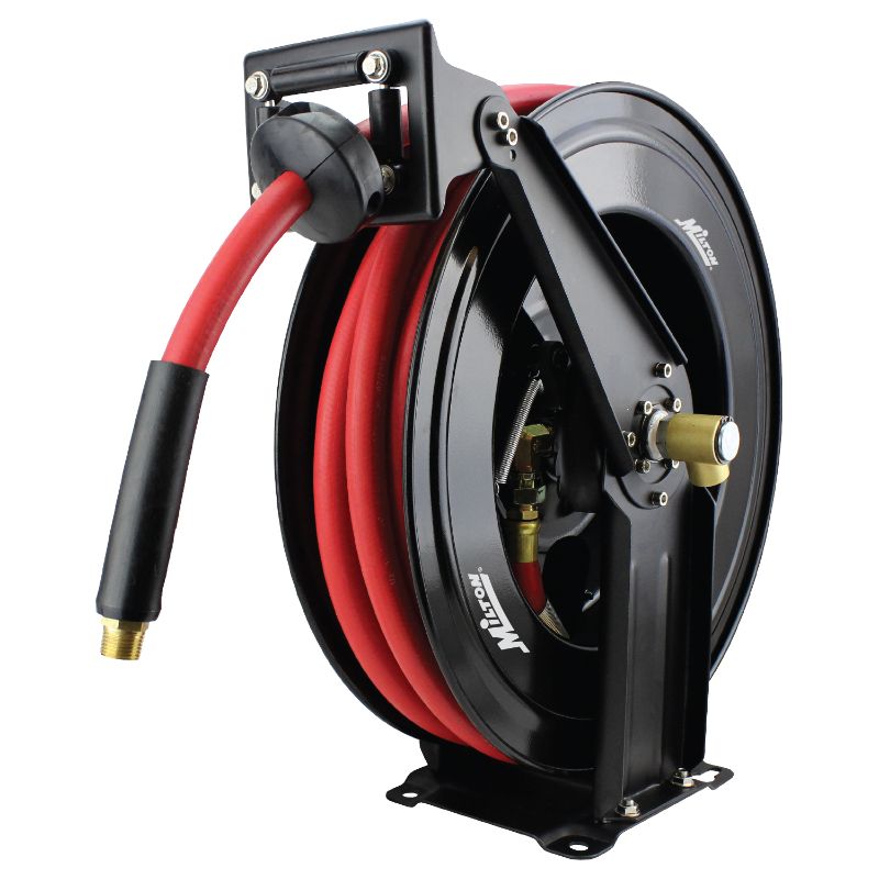 Photo 1 of -damaged box-
Milton 2780-50D 0.5 in. Auto Retracting Air Hose Reel (627493)
