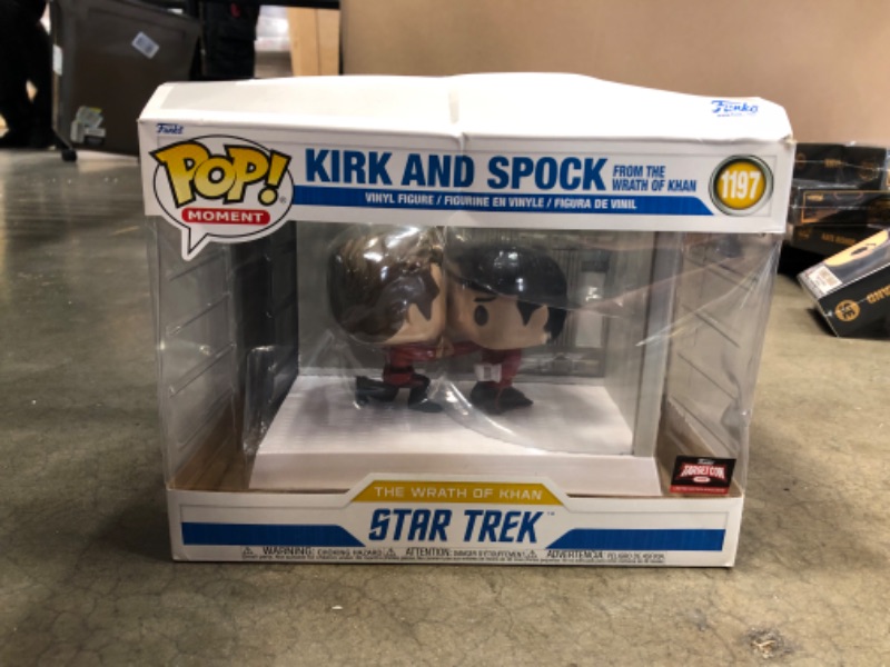 Photo 2 of **damaged box**
Funko POP! Star Trek Wrath of Khan Captain Kirk Spock Target Con Exclusive
