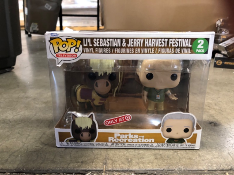 Photo 2 of **damaged box**
Funko POP! TV: Parks & Recreation - Jerry & Lil Sebastian 2pk (Target Exclusive)
