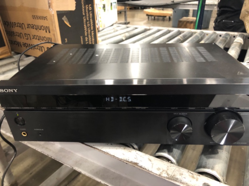 Photo 2 of Sony STRDH590 5.2 Channel Surround Sound Home Theater Receiver: 4K HDR AV Receiver with Bluetooth,Black
- Missing/loose hardware // Minor cosmetic damaged 
