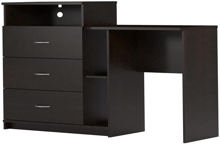 Photo 1 of Ameriwood Home Rebel Media Dresser and Desk, Espresso
- Missing/loose hardware // Minor cosmetic damaged 
