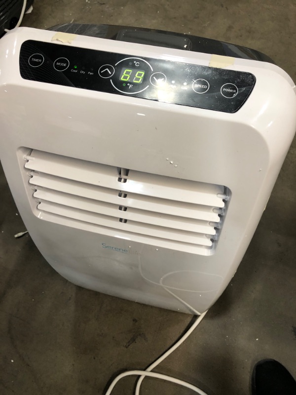 Photo 3 of SereneLife SLPAC8 Portable Air Conditioner Compact Home AC Cooling Unit 8,000 BTU, White