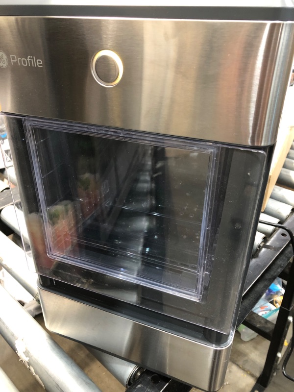 Photo 2 of GE Profile Opal | Countertop Nugget Ice Maker with Side Tank | Portable Ice Machine Makes up to 24 lbs. of Ice Per Day | Stainless Steel Finish