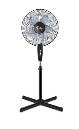 Photo 1 of Simple Deluxe Oscillating 16? 3 Adjustable Speed Pedestal Stand Fan For Home, Black
