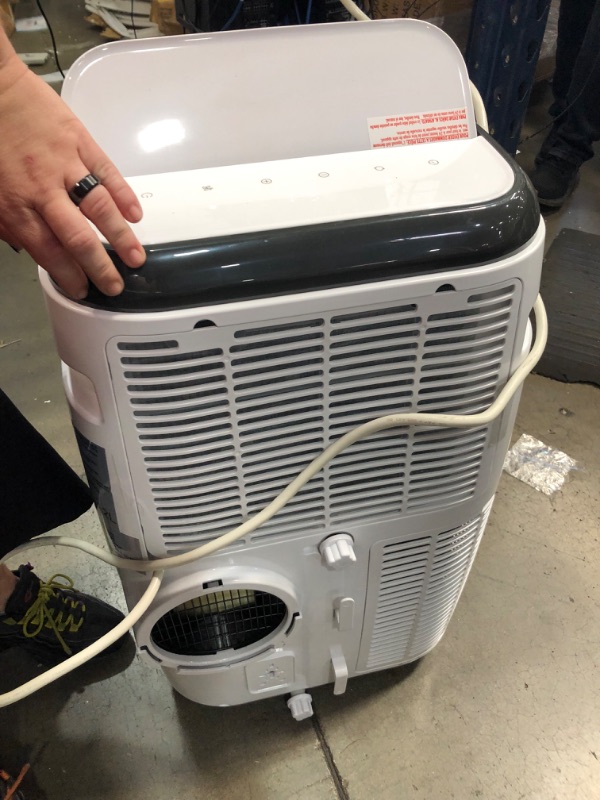 Photo 5 of 10,000 BTU; 6,000 BTU (SACC/CEC) Portable Air Conditioner with Double Motor, Dehumidifier and Remote, White