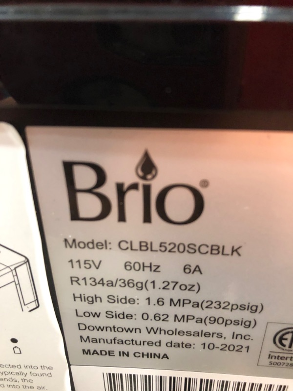 Photo 4 of Brio Self Cleaning Bottom Loading Water Cooler Water Dispenser – Black Stainless Steel - 3 Temperature Settings - Hot, Room & Cold Water - UL / Energy Star Approved
