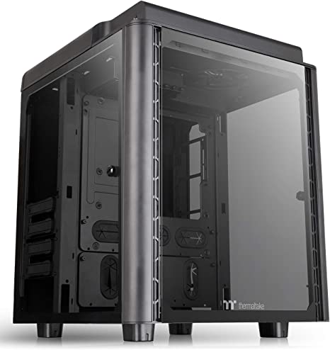 Photo 1 of Thermaltake Level 20 HT Black Edition 4 Tempered Glass Type-C Fully Modular E-ATX Full Tower Computer Chassis with 2 140mm Top Fan Pre-Installed CA-1P6-00F1WN-00
