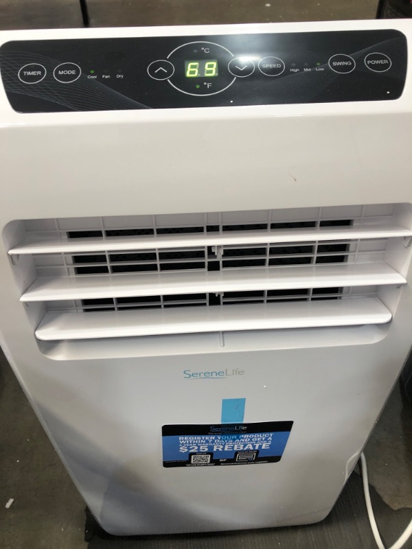 Photo 4 of SereneLife SLACHT108 Portable Air Conditioner Compact Home AC Cooling Unit 10,000 BTU