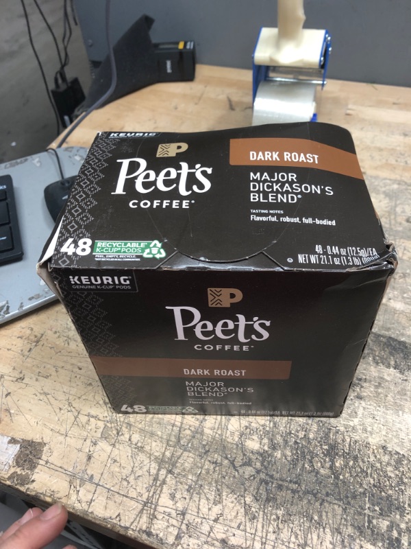 Photo 2 of *10/5/2023* Peet's Coffee, Dark Roast K-Cup Pods for Keurig Brewers - Major Dickason's Blend 48 Count (1 Box of 48 K-Cup Pods) 48 Count (Pack of 1)