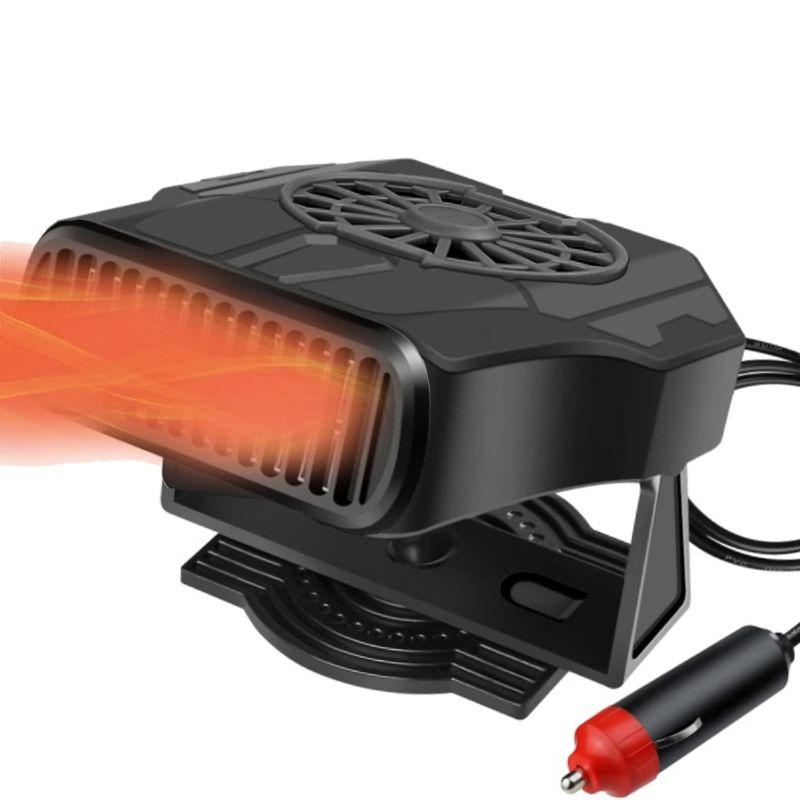 Photo 1 of 2023 Upgraded 12V Car Heater, YYoomi 150W Electronic Auto Defrost Defogger, 2 in 1 Portable Heating/Cooling Fan for Truck, 3-Outlet, Plug Into Cigarette Lighter, 360 Degree Rotary
