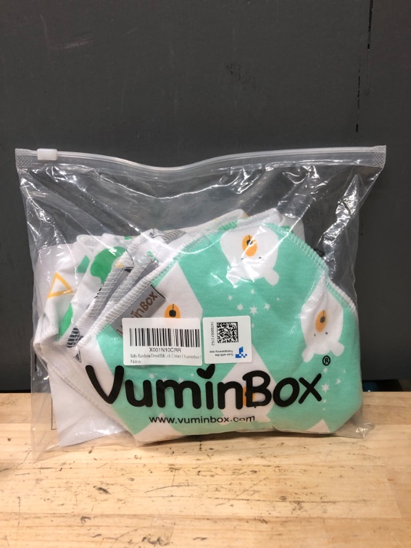 Photo 1 of vuminbox Baby Bandana Drool Bibs 6-Pack and Teething Toys 6-Pack Made with 100% Organic Cotton, Absorbent and Soft Unisex 6-pack Unisex