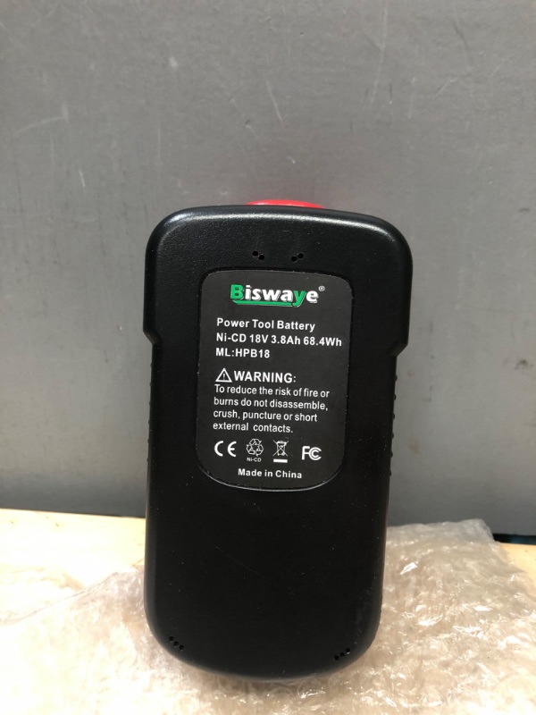 Photo 3 of "New" Biswaye Power Tool Battery Ni-CD 18V 3.8 Ah 68.4Wh HPB18 Replacement