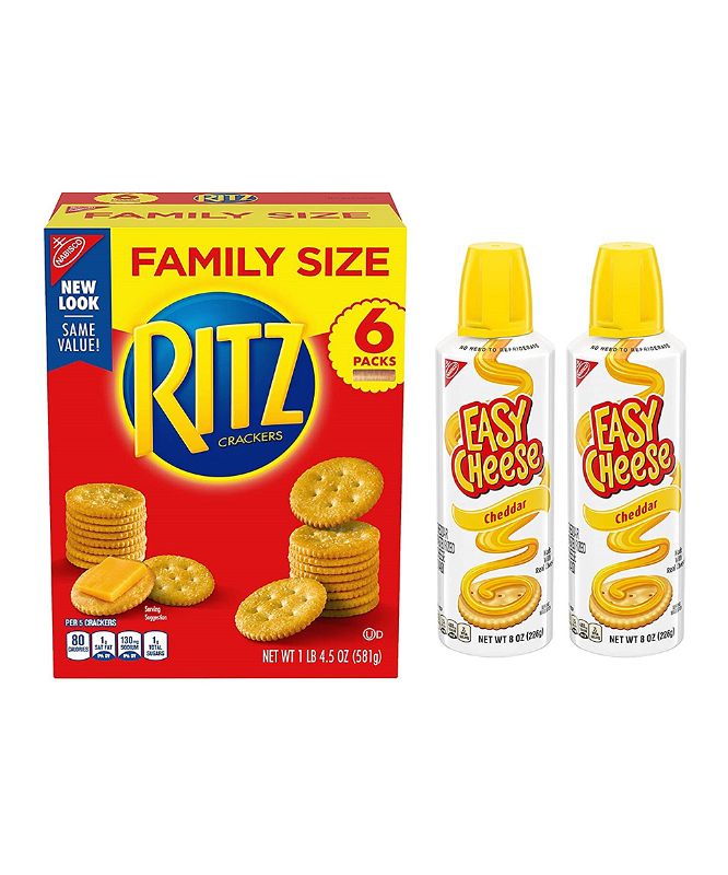 Photo 1 of *03/31/2023* RITZ Crackers - Ritz Crackers & Easy Cheese Variety Pack
