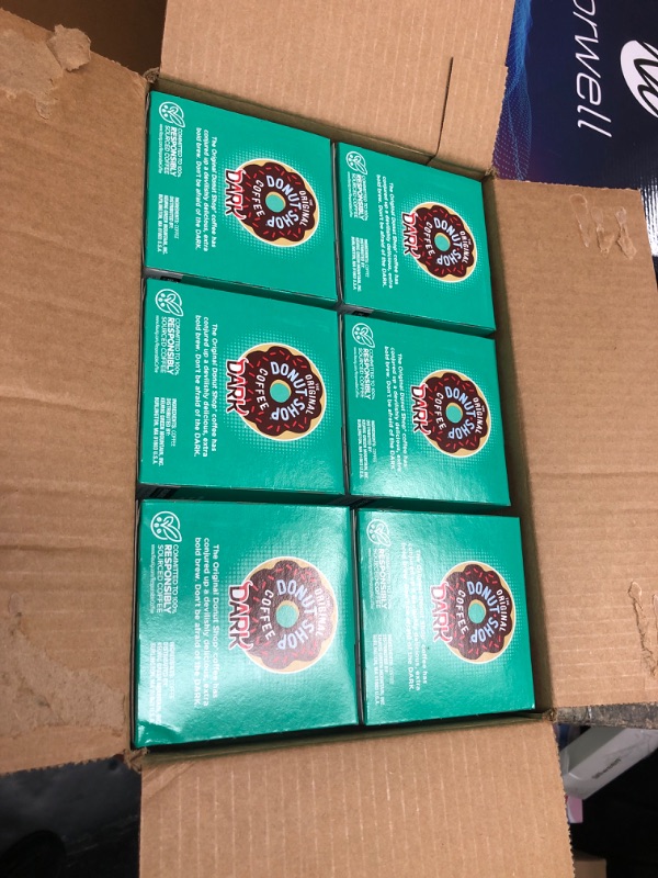 Photo 1 of *10/12/2024* 6 PACK The Original Donut Shop Dark, Single-Serve Keurig K-Cup Pods, Dark Roast Coffee, 12 Count (Pack of 6) Dark 12 Count (Pack of 6)